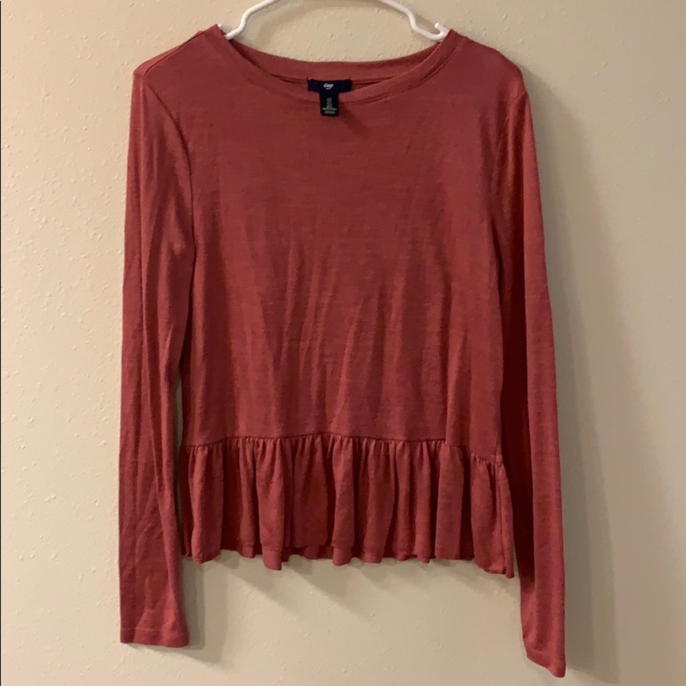 Gap baby doll pink long sleeve